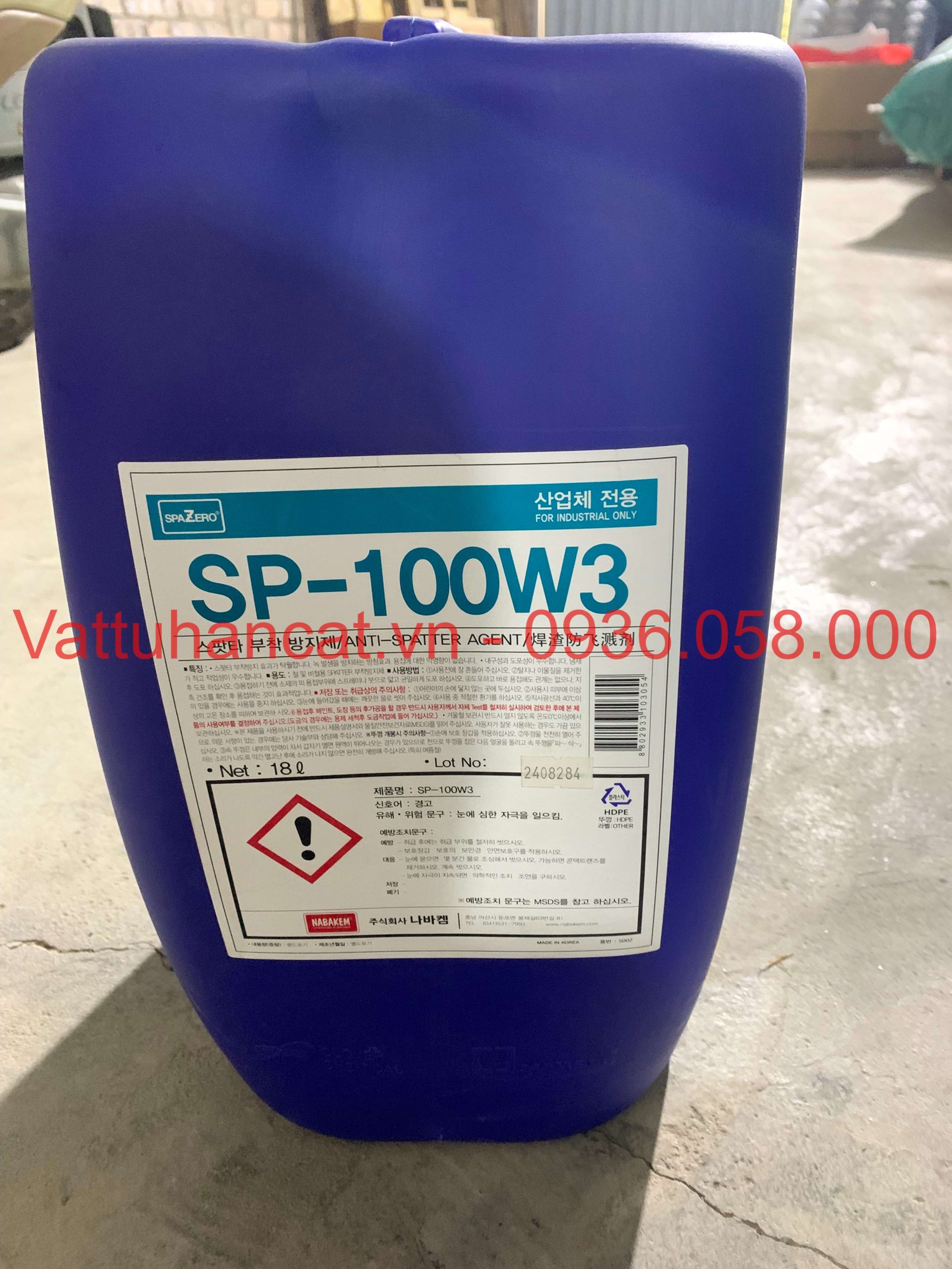 chống bám xỉ hàn SP100W3 nabakem