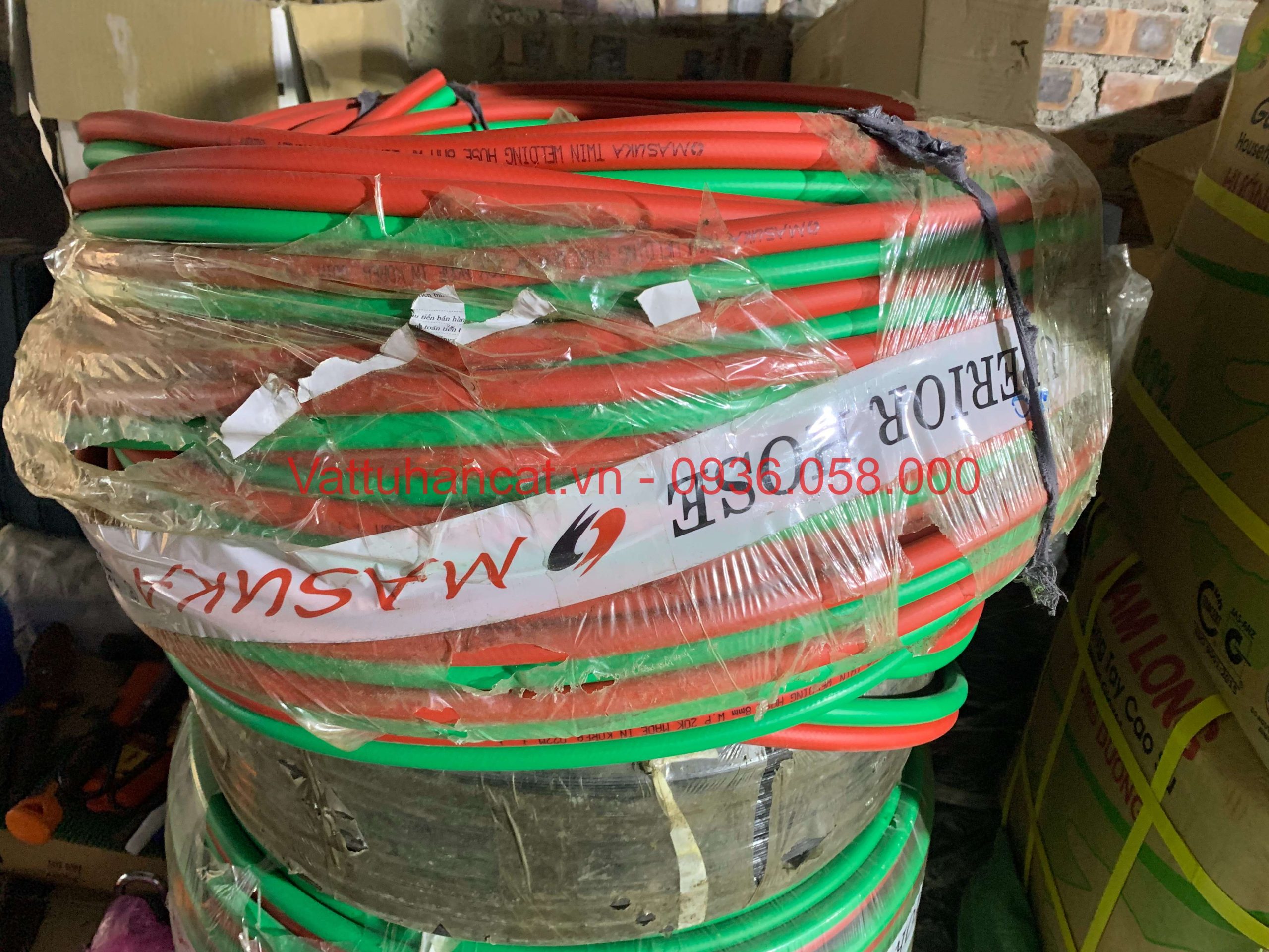 Dây hơi đôi xanh đỏ masuka