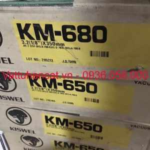 Que hàn chống chịu mài mòn KM-680 Kiswel độ cứng 65 HRC