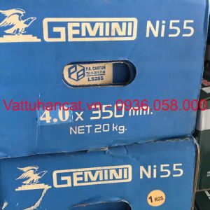 Que hàn gang Ni55 Gemini Thái Lan- Que hàn gang nguội 3.2 4.0 mm